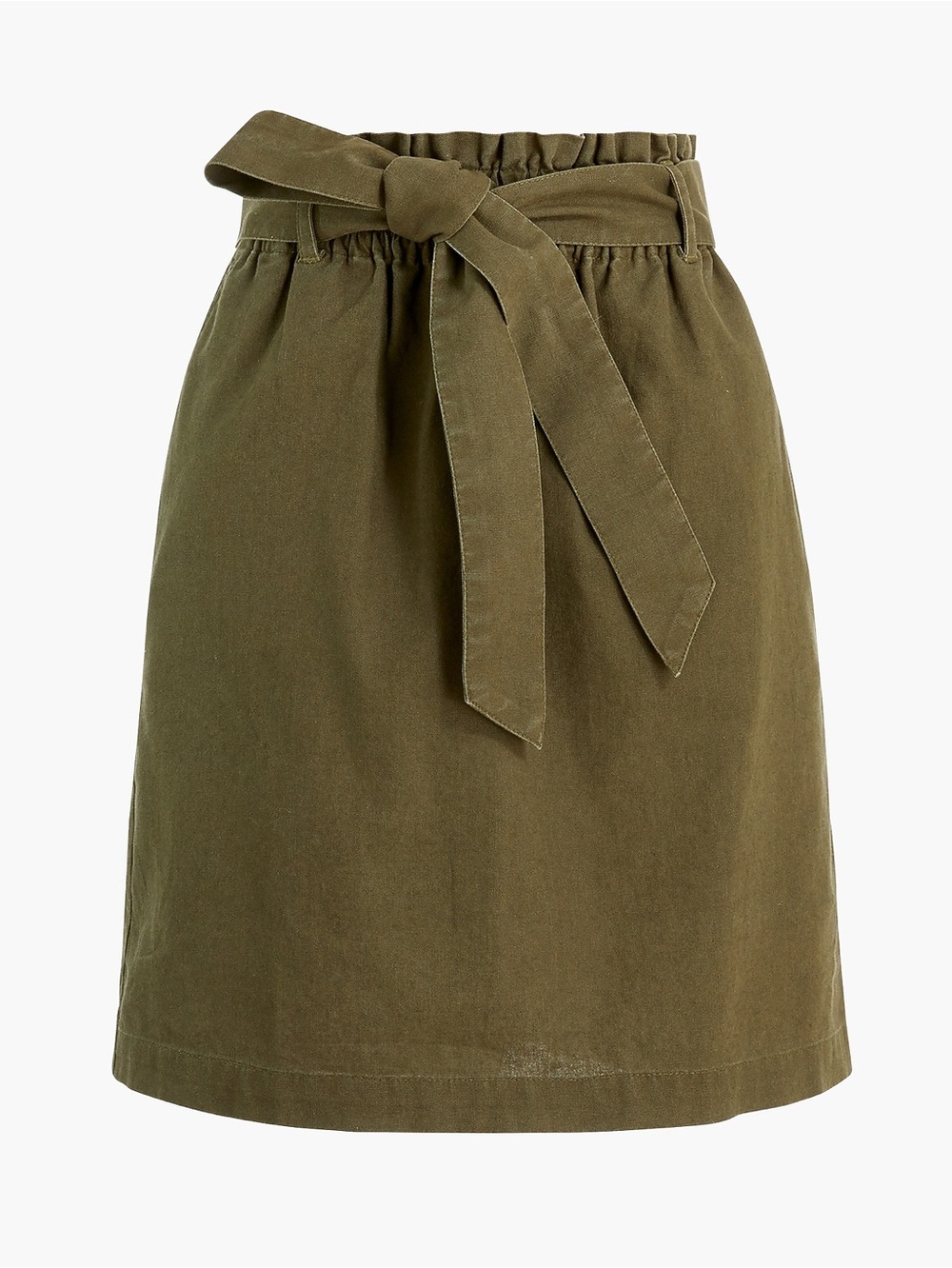 J.Crew Factory Linen-Cotton Paper-Bag Mini Skirt lined sz s never worn